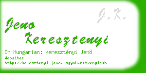 jeno keresztenyi business card